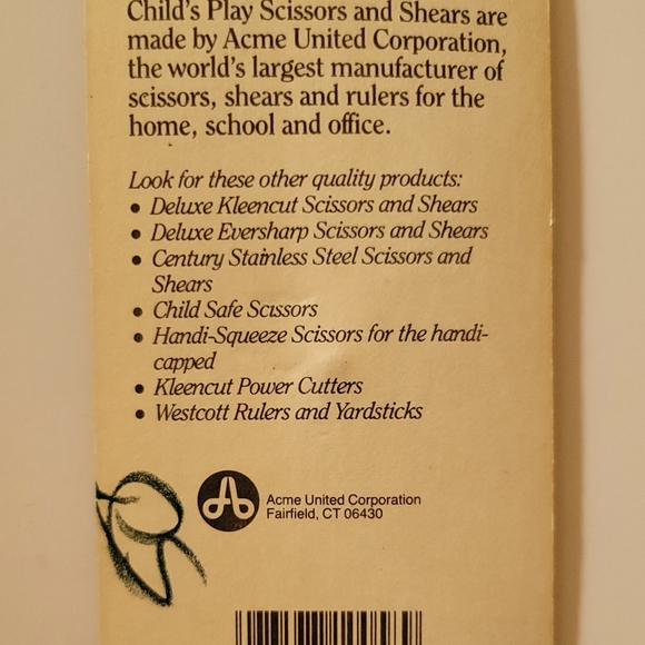 Vintage NIP Forged steel/high quality Childs Play Scissors - Picture 5 of 5